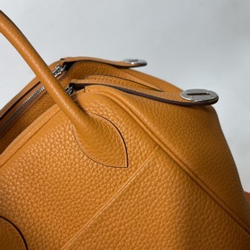Hermès Импортная сумка из кожи TC, оранжевая с золотыми серебряны
