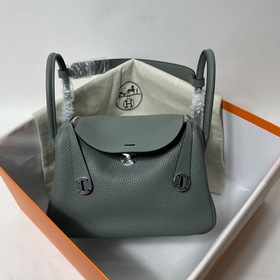 Hermès Импортная сумка из кожи TC, миндально-зеленая с золотыми с