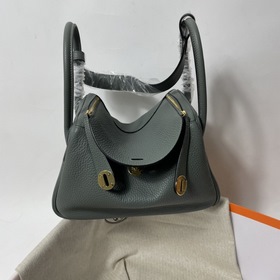 Hermès Импортная сумка из кожи TC, миндально-зеленая с золотыми с