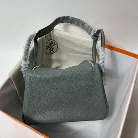 Hermès Импортная сумка из кожи TC, миндально-зеленая с золотыми с