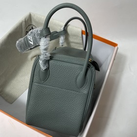 Hermès Импортная сумка из кожи TC, миндально-зеленая с золотыми с