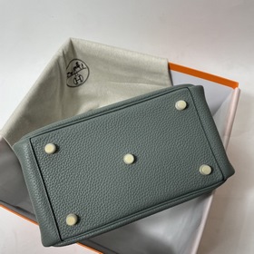 Hermès Импортная сумка из кожи TC, миндально-зеленая с золотыми с