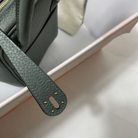 Hermès Импортная сумка из кожи TC, миндально-зеленая с золотыми с