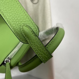 Hermès Импортная сумка из кожи TC, авокадо-зеленая с золотыми сер