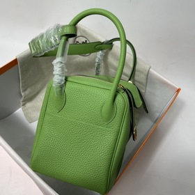 Hermès Импортная сумка из кожи TC, авокадо-зеленая с золотыми сер