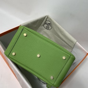 Hermès Импортная сумка из кожи TC, авокадо-зеленая с золотыми сер