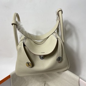 Hermès Импортная сумка из кожи TC Молочный белый серебряной заст