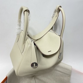 Hermès Импортная сумка из кожи TC Молочный белый серебряной заст