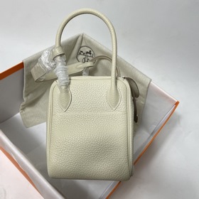 Hermès Импортная сумка из кожи TC Молочный белый серебряной заст