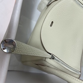 Hermès Импортная сумка из кожи TC Молочный белый серебряной заст