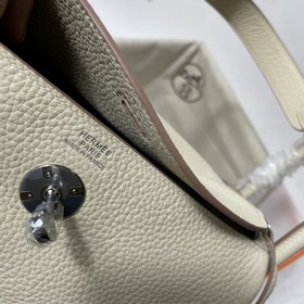Hermès Импортная сумка из кожи TC Молочный белый серебряной заст