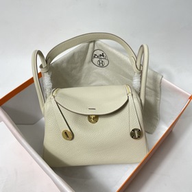 Hermès Импортная сумка из кожи TC Молочный белый серебряной заст