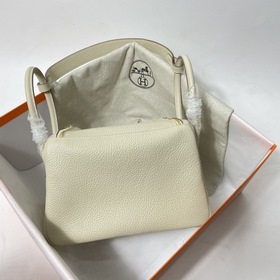 Hermès Импортная сумка из кожи TC Молочный белый серебряной заст