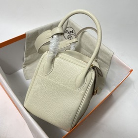 Hermès Импортная сумка из кожи TC Молочный белый серебряной заст