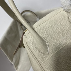 Hermès Импортная сумка из кожи TC Молочный белый серебряной заст