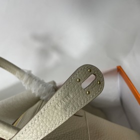 Hermès Импортная сумка из кожи TC Молочный белый серебряной заст