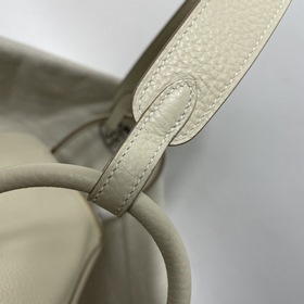 Hermès Импортная сумка из кожи TC Молочный белый серебряной заст