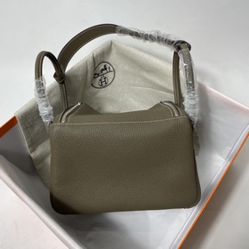 Hermès Импортная сумка из кожи TC Слоновая кость с золотыми сере