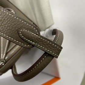 Hermès Импортная сумка из кожи TC Слоновая кость с золотыми сере