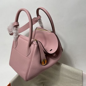Hermès Импортная сумка из телячьей кожи TC, розовый с золотыми се