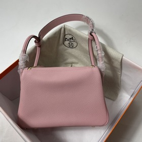 Hermès Импортная сумка из телячьей кожи TC, розовый с золотыми се