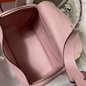 Hermès Импортная сумка из телячьей кожи TC, розовый с золотыми се