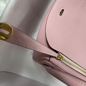 Hermès Импортная сумка из телячьей кожи TC, розовый с золотыми се
