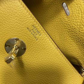 Hermès Импортная сумка из телячьей кожи TC с золотой и серебряной