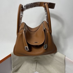 Hermès Импортная сумка из кожи TC Золотисто-коричневая с золотым