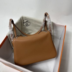 Hermès Импортная сумка из кожи TC Золотисто-коричневая с золотым