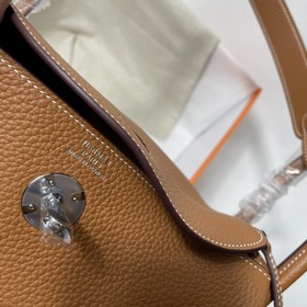 Hermès Импортная сумка из кожи TC Золотисто-коричневая с золотым