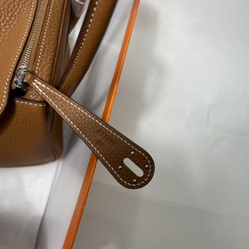 Hermès Импортная сумка из кожи TC Золотисто-коричневая с золотым