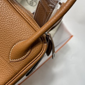 Hermès Импортная сумка из кожи TC Золотисто-коричневая с золотым