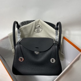 Hermès Импортная сумка из кожи TC, черная с золотыми серебряными