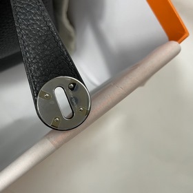 Hermès Импортная сумка из кожи TC, черная с золотыми серебряными 
