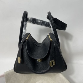 Hermès Импортная сумка из кожи TC, черная с золотыми серебряными 