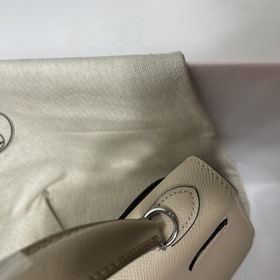 Сумка Hermes KL из кожи Epsom, серый, серебряными застежками Ручн