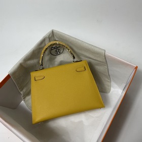 Hermès KL сумка из кожи Epsom с золотой и серебряной застежкой Ру