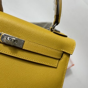 Hermès KL сумка из кожи Epsom с золотой и серебряной застежкой Ру