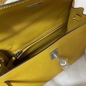 Hermès KL сумка из кожи Epsom с золотой и серебряной застежкой Ру