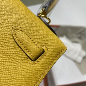 Hermès KL сумка из кожи Epsom с золотой и серебряной застежкой Ру