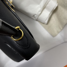 Сумка Hermes KL из кожи Epsom, черная с золотыми серебряными заст