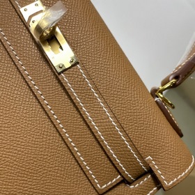 Сумка Hermes KL из кожи Epsom с золотисто-коричневой пряжкой Ручн