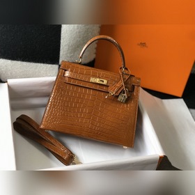 Hermès Ручная сумка из телячьей кожи с тиснением, внутренний слой