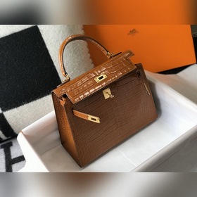 Hermès Ручная сумка из телячьей кожи с тиснением, внутренний слой