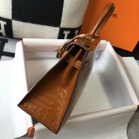 Hermès Ручная сумка из телячьей кожи с тиснением, внутренний слой