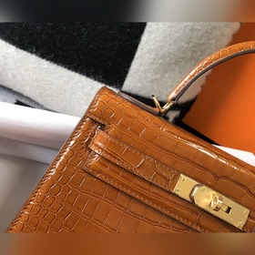 Hermès Ручная сумка из телячьей кожи с тиснением, внутренний слой