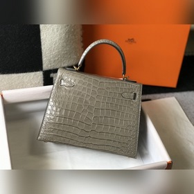 Hermès Ручная сумка из телячьей кожи с тиснением, внутренний слой