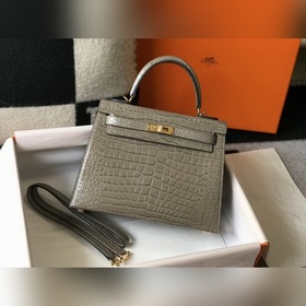 Hermès Ручная сумка из телячьей кожи с тиснением, внутренний слой