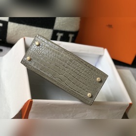 Hermès Ручная сумка из телячьей кожи с тиснением, внутренний слой